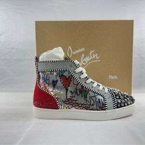 Christian Louboutin Limited Edition- No Limit F18 High 'Version Silver'